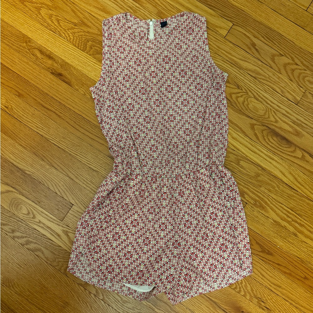 Gap | Geometric Print Romper | Pink, Red, Multicolored | Size M